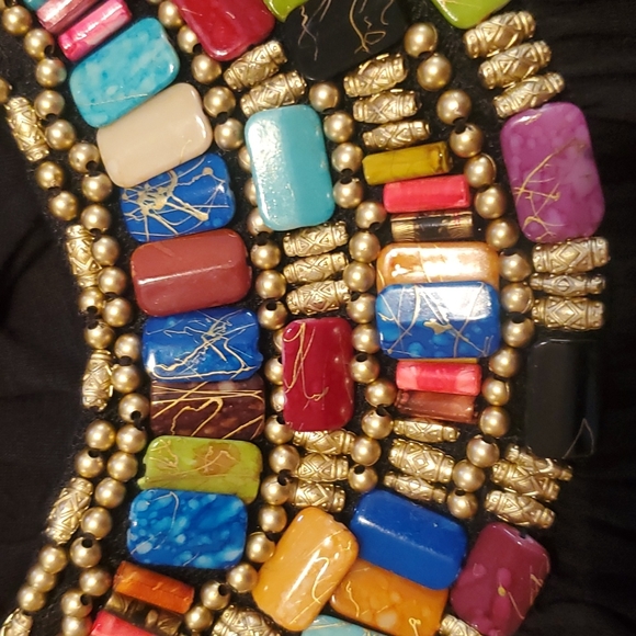 Charlotte russe tunic top XS black with embellishments - Picture 3 of 5